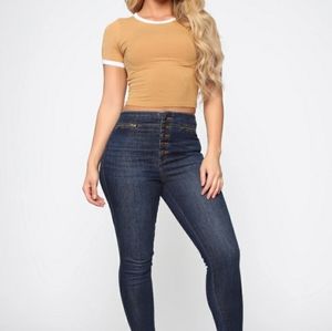 Fashion Nova you're the cure high rise Jeans